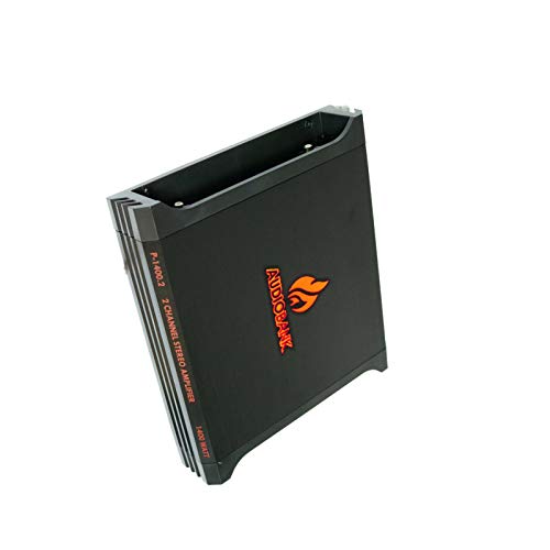 Audiobank P-1400.2 2 Channel 1400 Watt Peak Power A/B Class Car Audio Stereo BASS Bridgeable Amplifier with Remote Level Control Bass Knob 2 -Ohms Stable Audiobank P-1400.2 2 Channel 1400 Watt Peak Power A/B Class Car Audio Stereo BASS Bridgeable Amplifier with Remote Level Control Bass Knob 2 -Ohms Stable